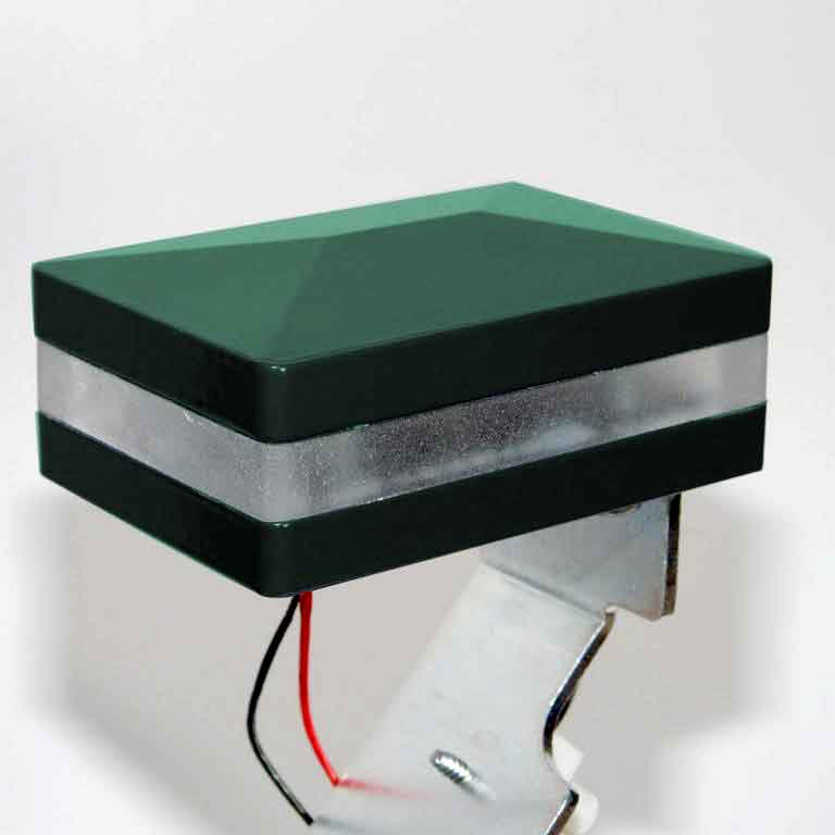 LED-Zaunpfostenkappen moosgrün 60x40mm