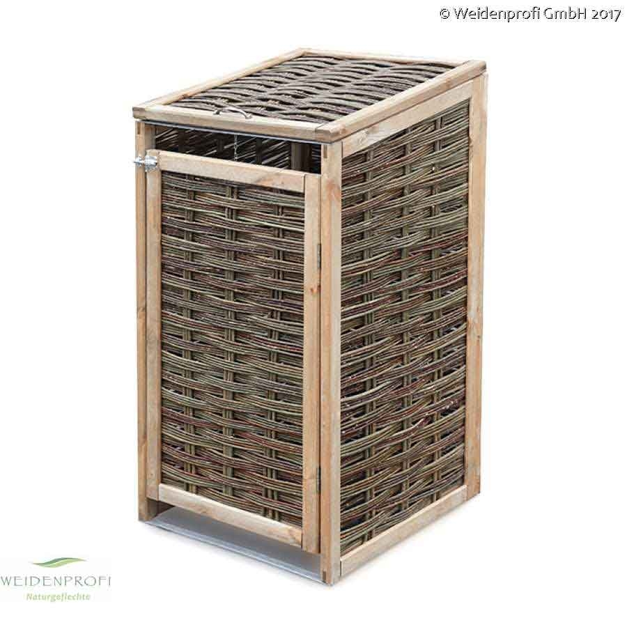 Weiden Mülltonnen Einhausung bis 240 Liter