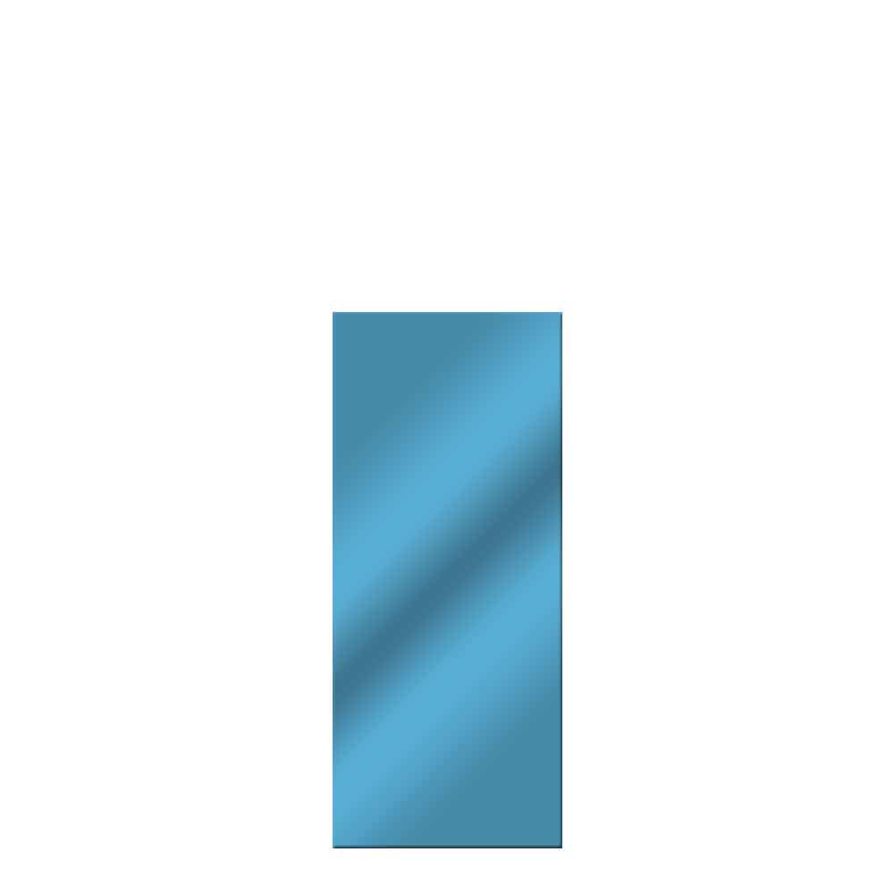 Glasscheibe Glaswand System Vetro blau 51,5 x120 cm
