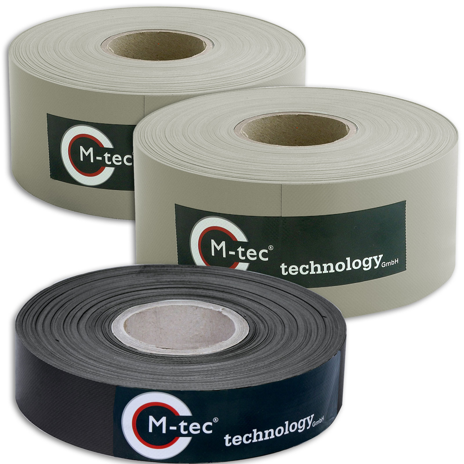 M-tec Profi-line ® SET steingrau / anthrazit H=2x7,5 + 1x4cm L=65m 