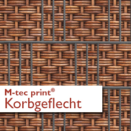 "M-tec print®" Weich-PVC Korbgeflecht