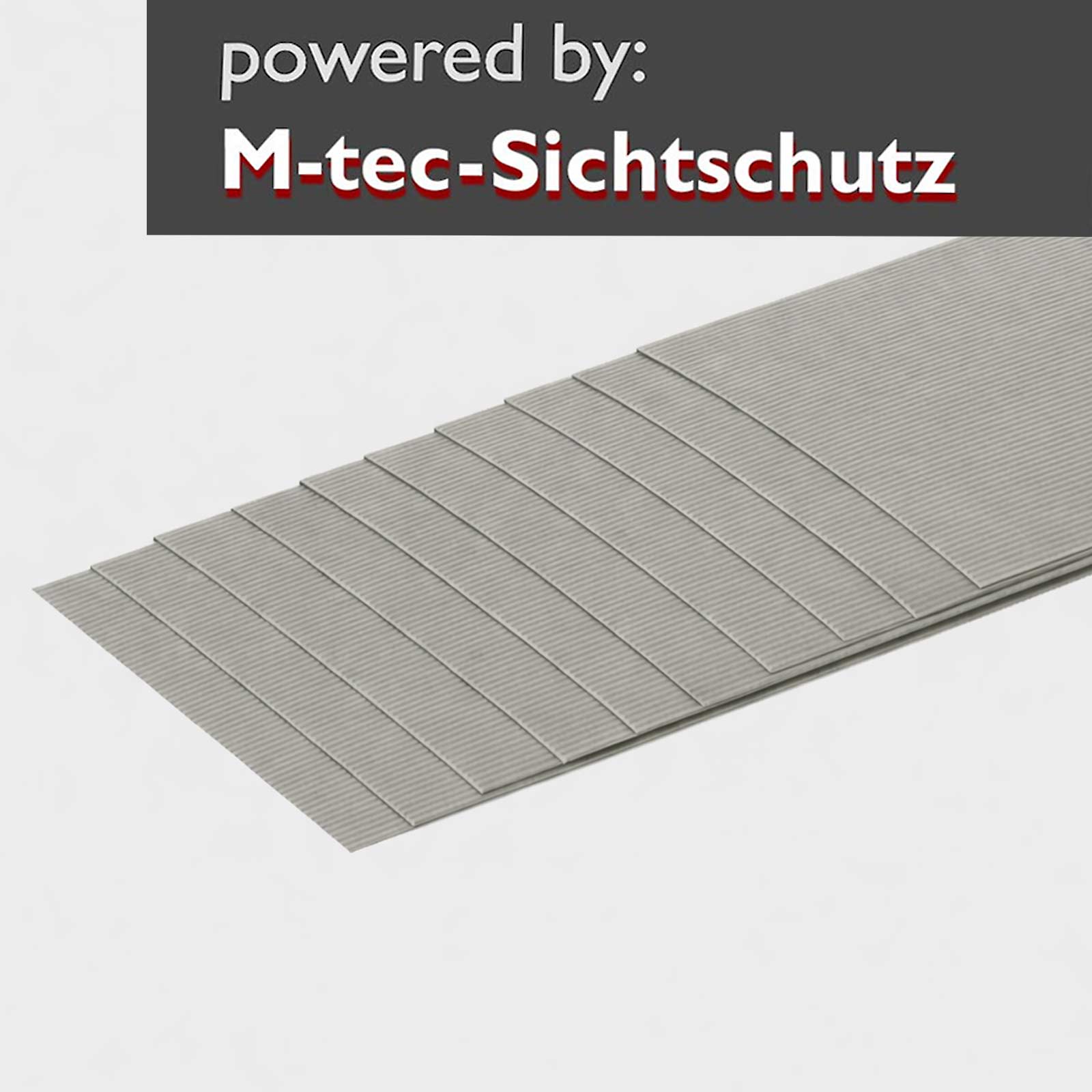 PP Sichtschutz Streifen 10er Pack Steingrau