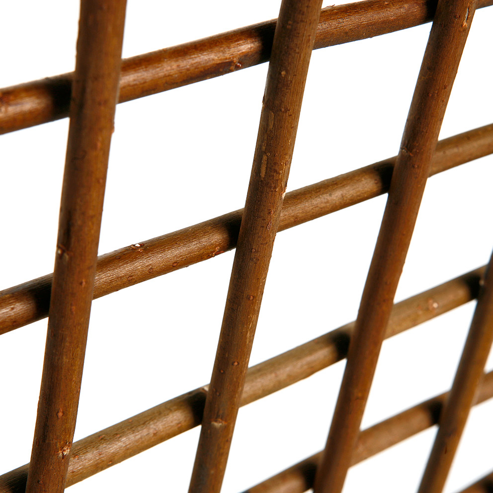 Spalier aus besten Weidenzweigen Spalier aus Weide zum Ausziehen