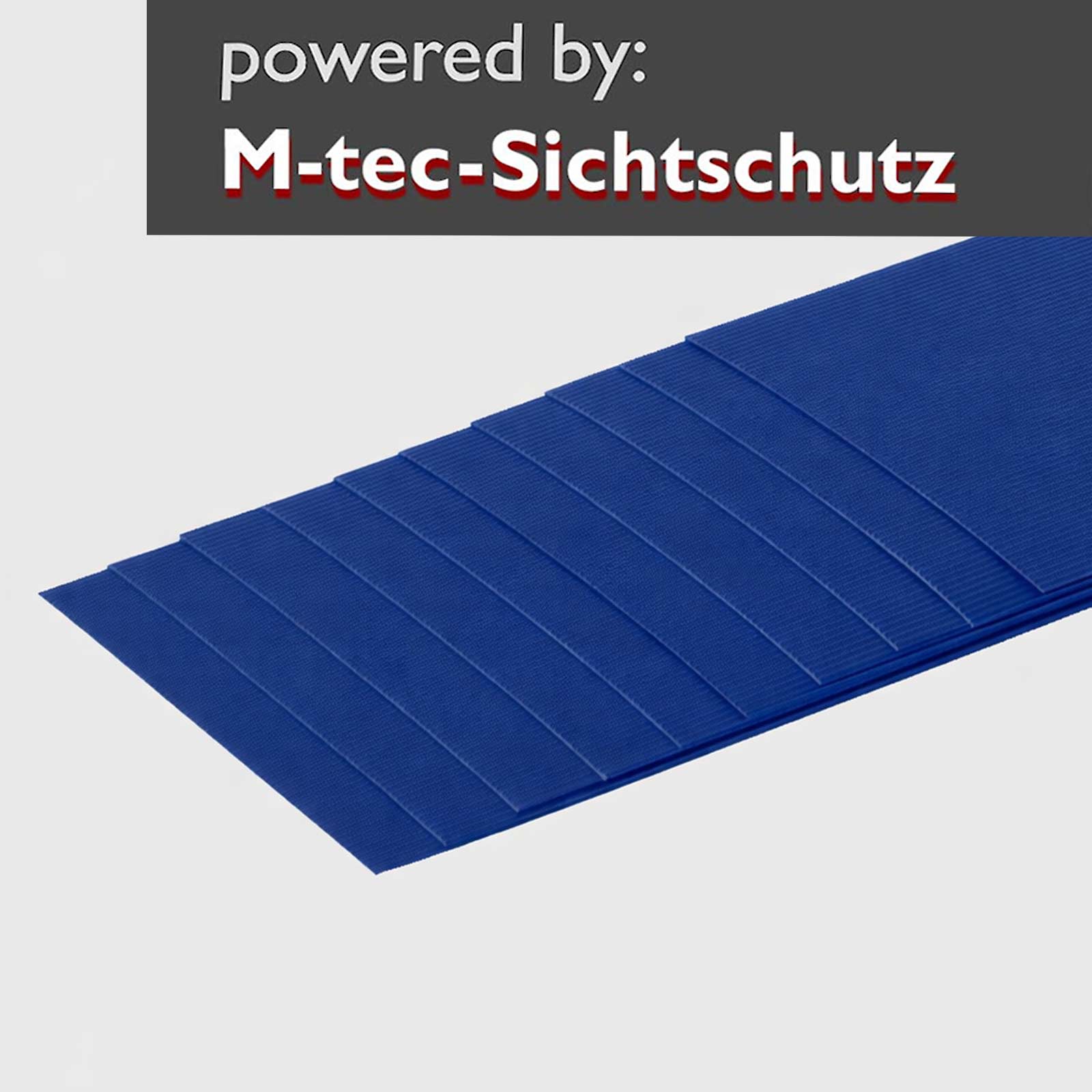 PP Sichtschutz Streifen 10er Pack Königsblau