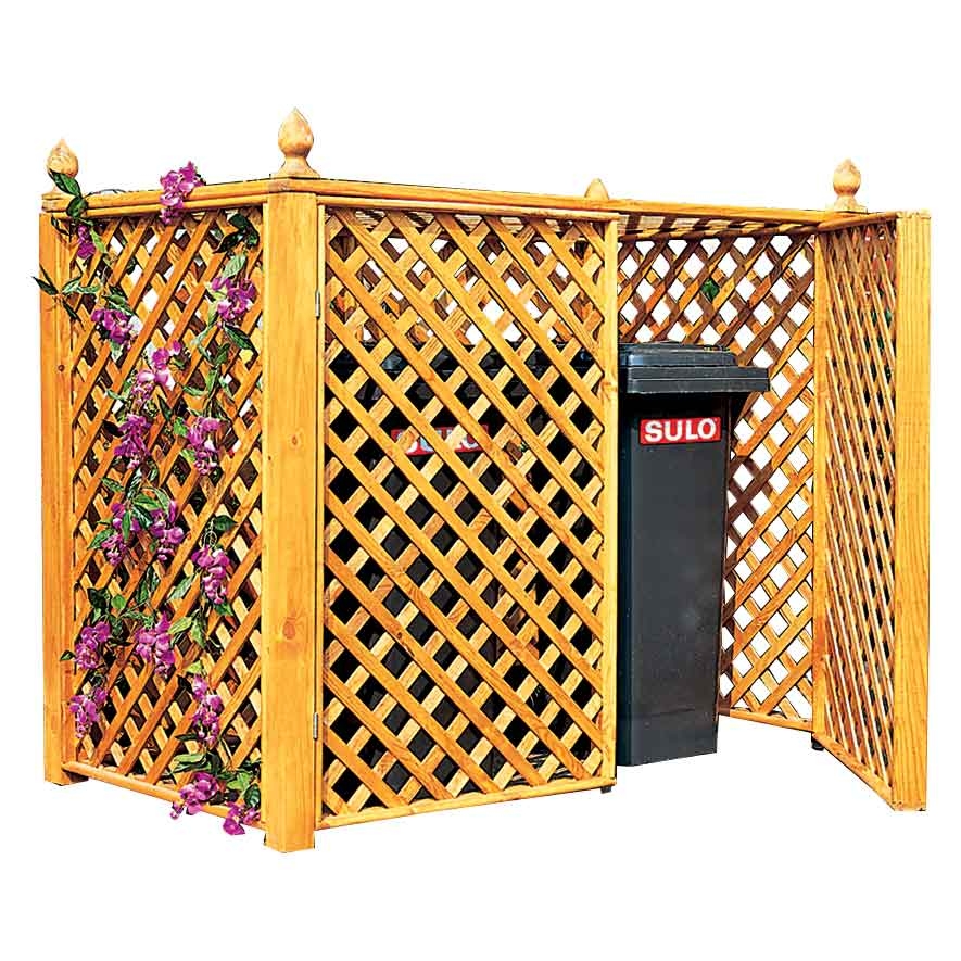 Mülltonnen Spalierbox für zwei Mülltonnen