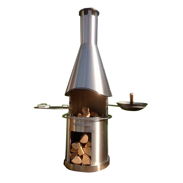 Design Grillkamin Typ 4 Cortenstahl Farbe Cortenstahl
