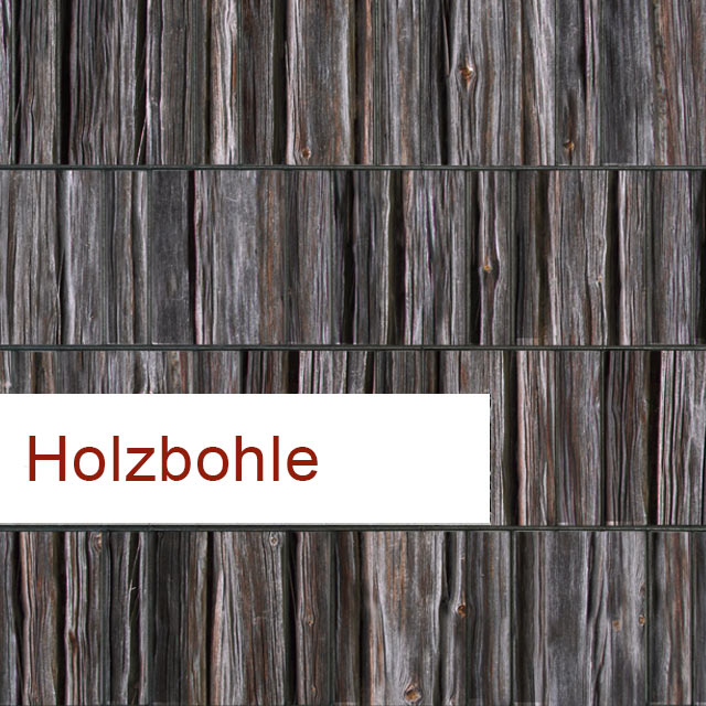 Sichtschutzstreifen Motiv Holzbohle