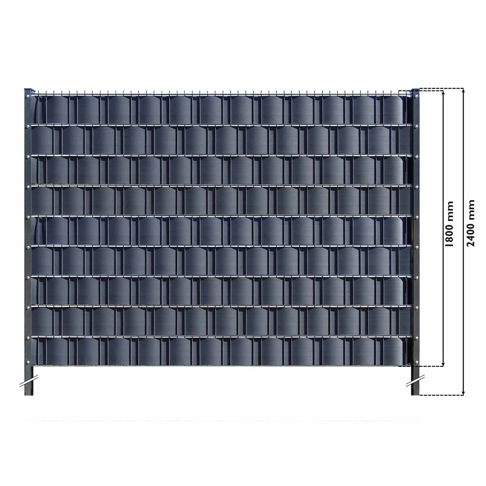 m-tec technology sichtschutz-stabmattenzaun komplett sets m-tec technology sichtschutz-stabmattenzaun komplett sets
