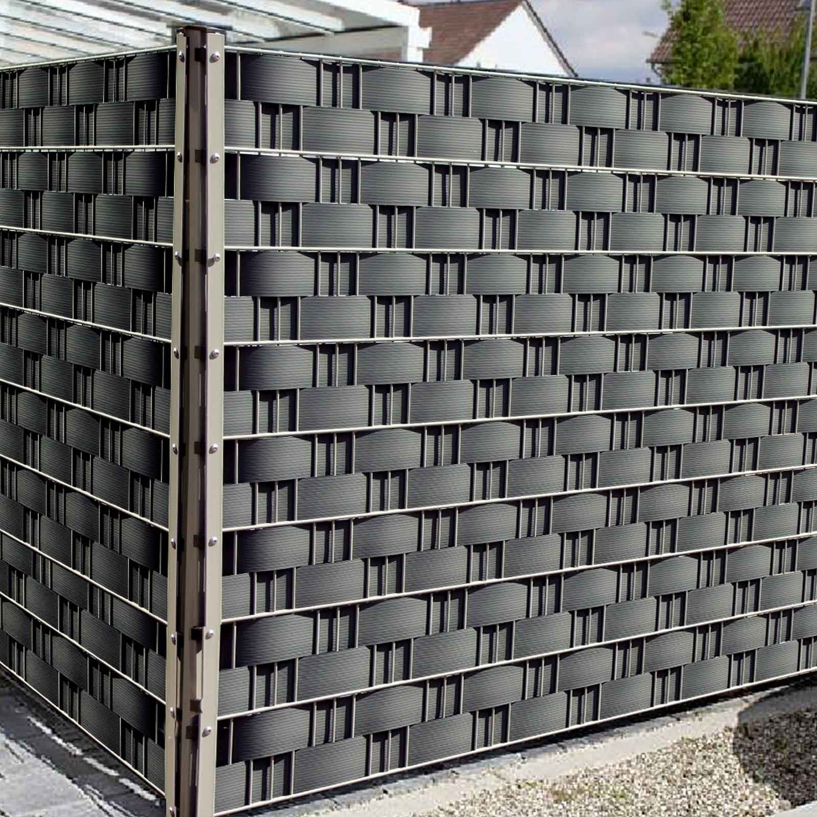 Hart - PVC Sichtschutzstreifen anthrazit 9,5cm Höhe