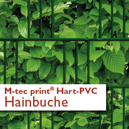 "M-tec print®" Hart-PVC - Hainbuche
