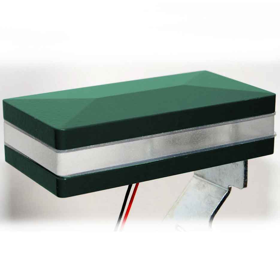 LED-Zaunpfostenkappen moosgrün 80x40mm