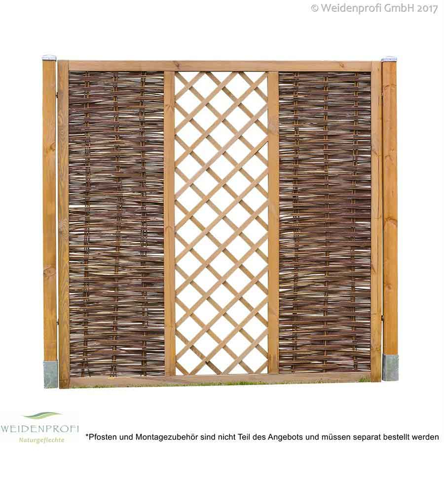 Weidenzaun Exclusiv Rankgitter-1,80 x 1,80 m 