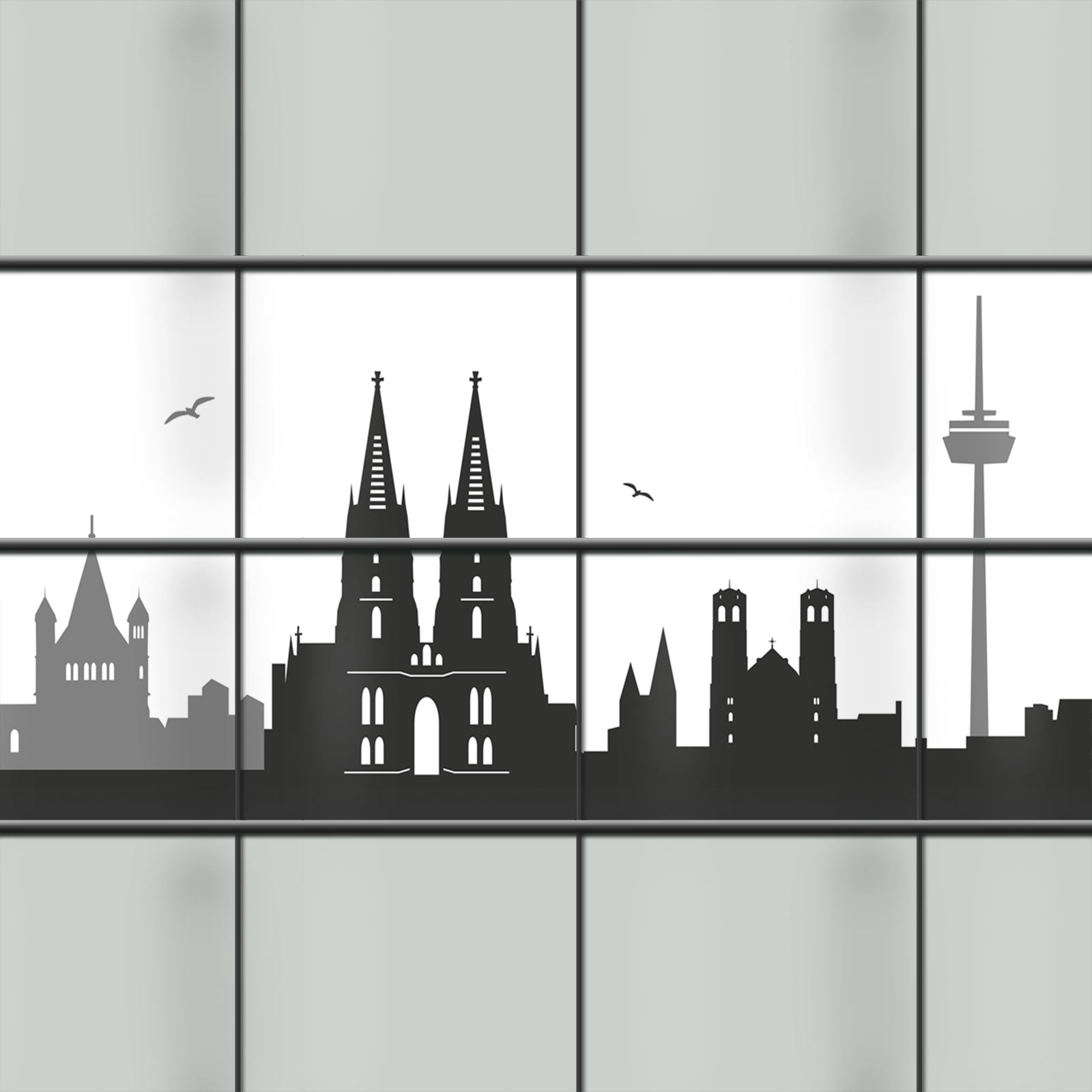 Sichtschutzstreifen - Köln Skyline