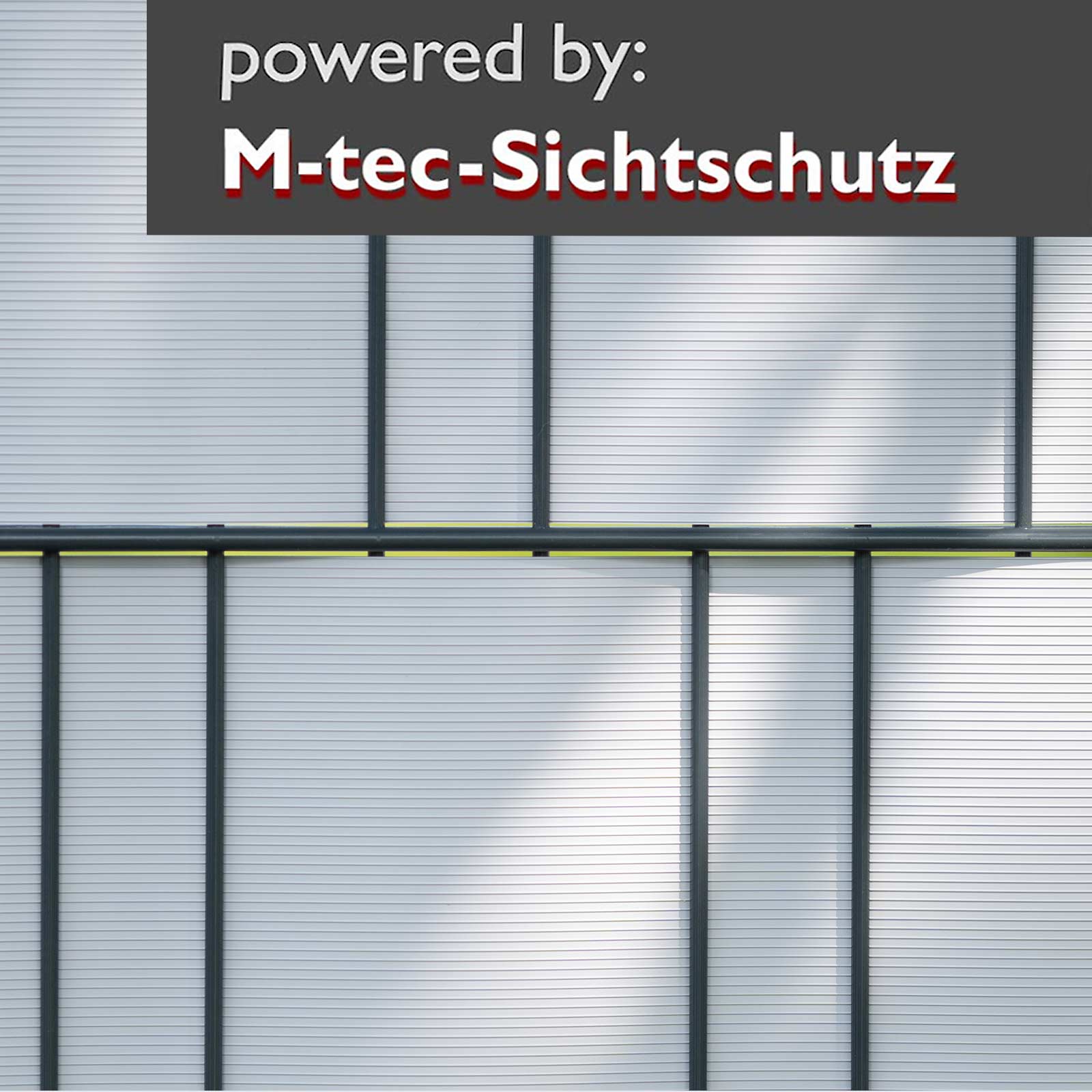 PP Sichtschutz Streifen 10er Pack lichtgrau 