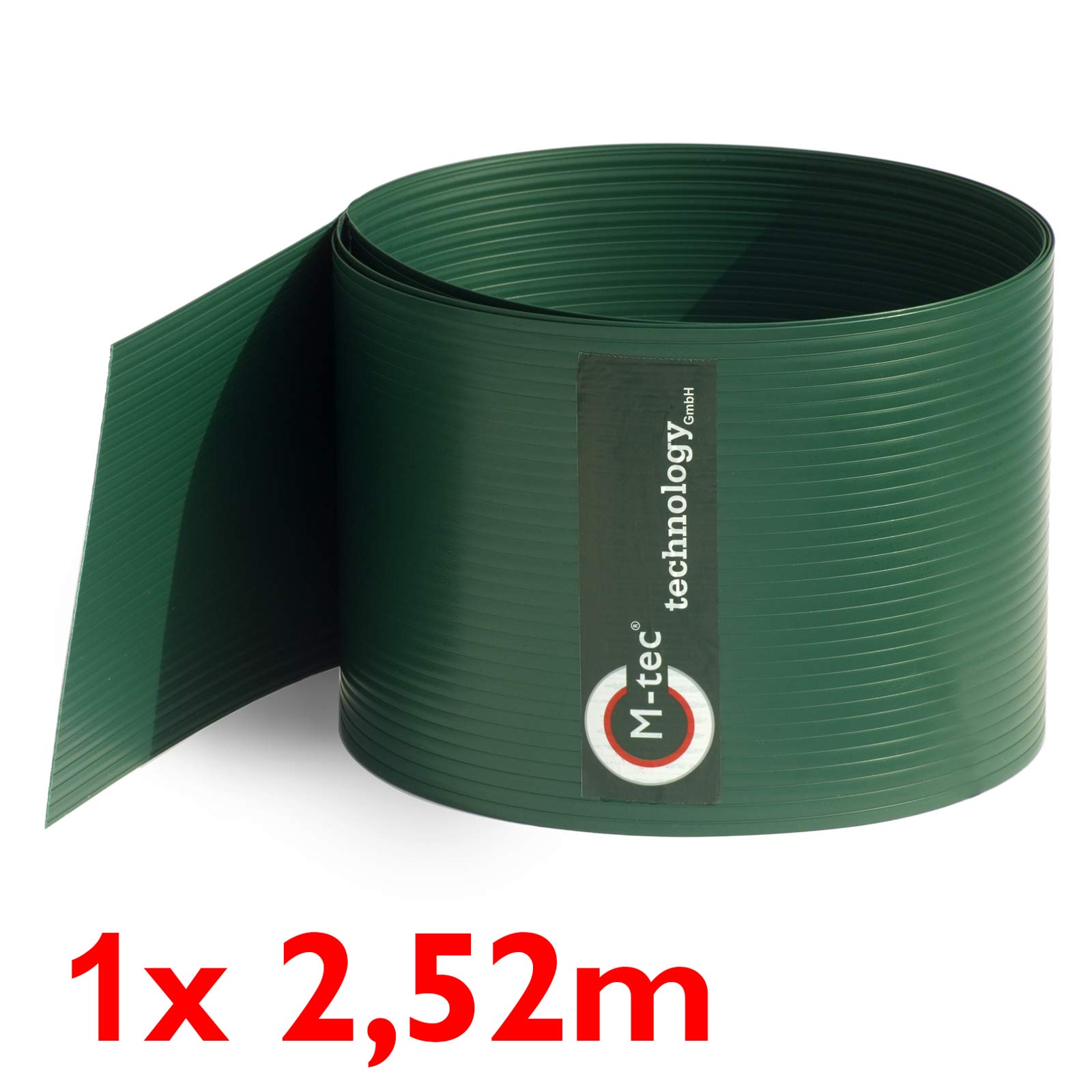 Sichtschutzstreifen Hart - PVC in grün | 19cm hoch