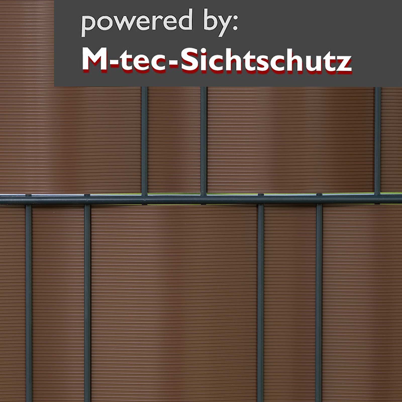 PP Sichtschutz terrabraun Streifen 10St.