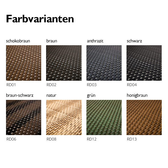 Blumenkübel aus edlen Polyrattan Geflecht  