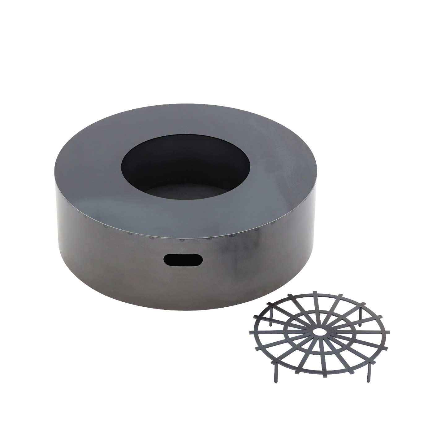 Feuerschalen Donat "Lumino" runde Feuerstelle -Ø 79 cm 