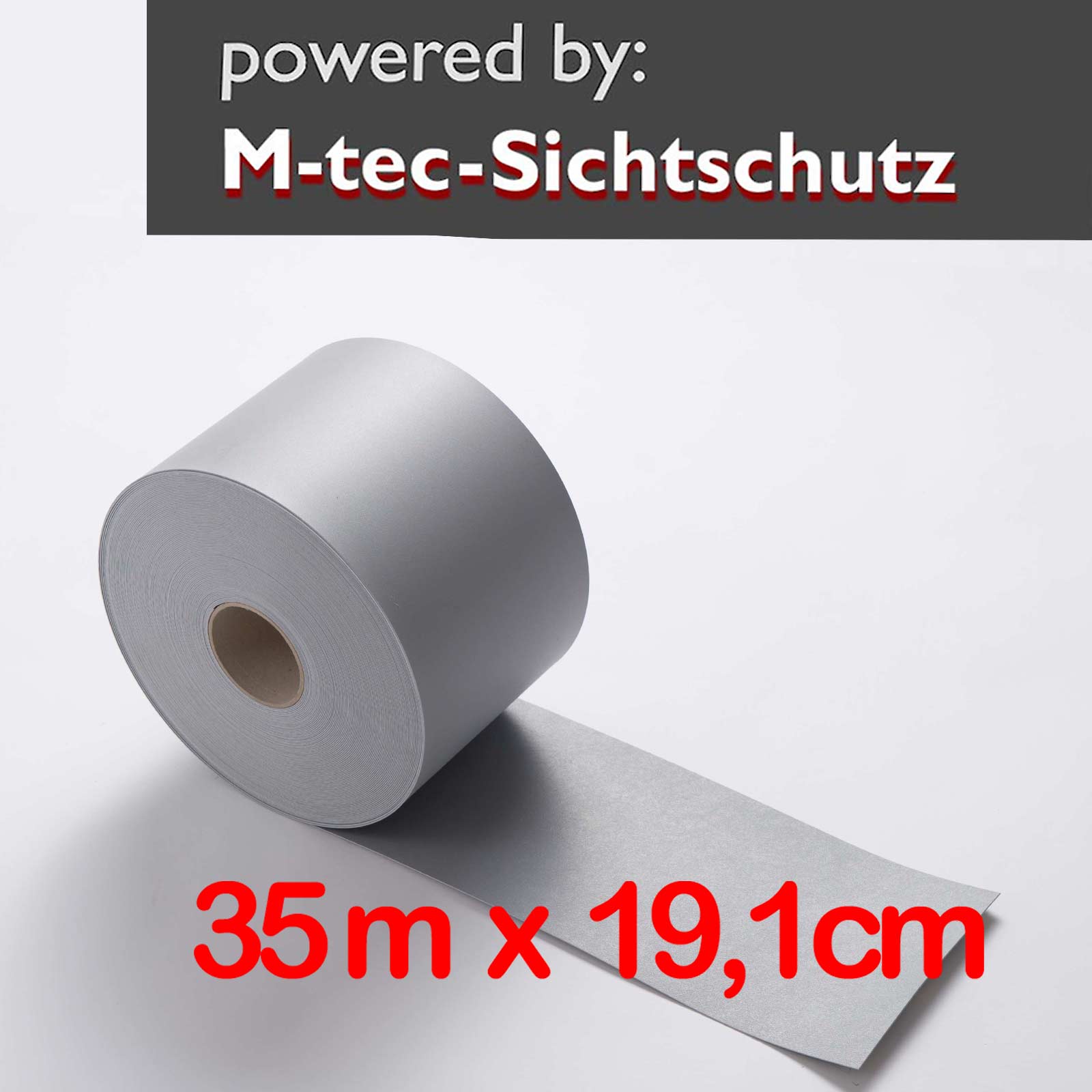 35lfm PP Rolle Lichtgrau Lederstruktur 