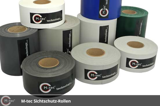 PVC M-tec Sichtschutzrollen