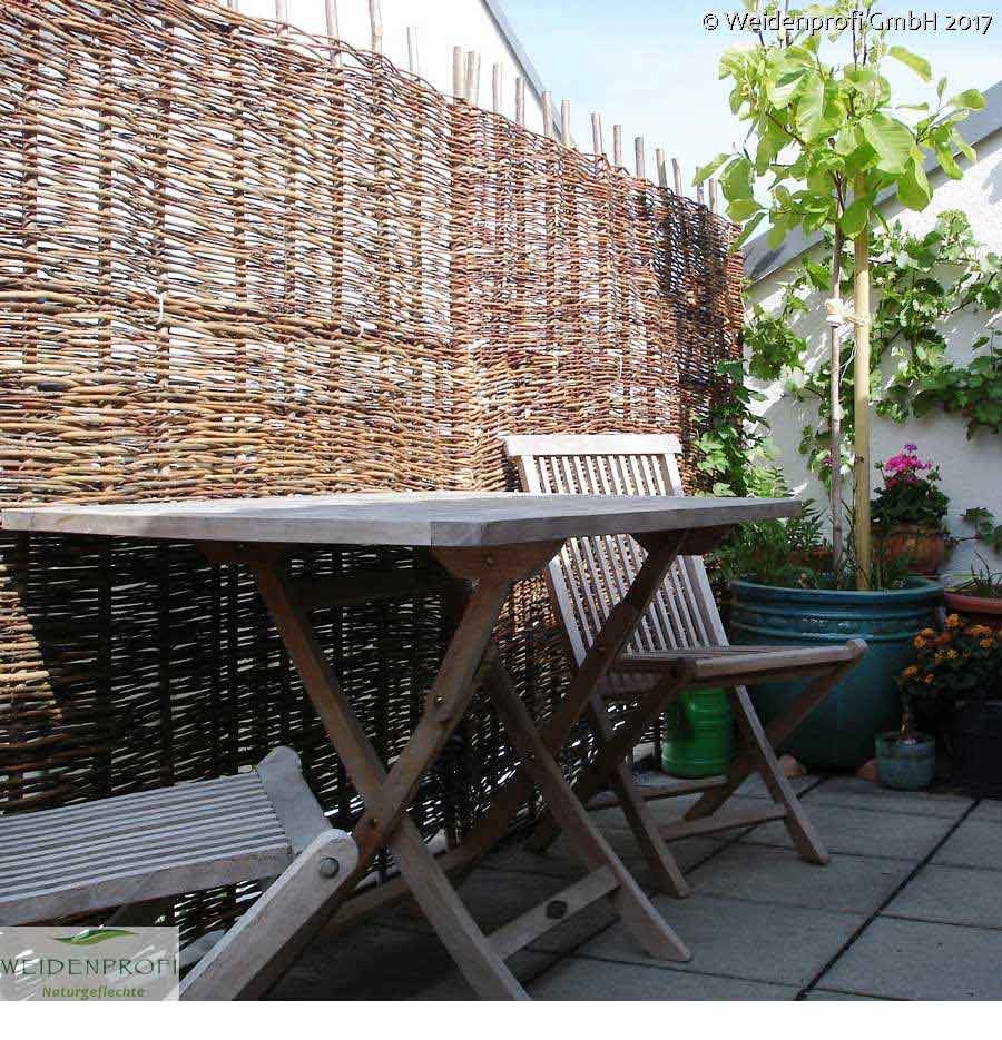 Weidenzaun Natur Rustikal- B 1,80 x H 0,90