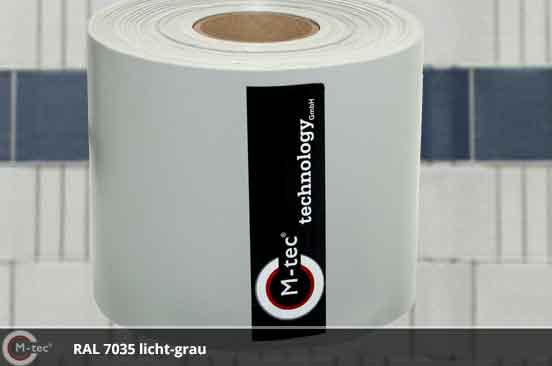 Blickdichte PVC Sichtschutzstreifen RAL 7035 Lichtgrau Blickdichte PVC Sichtschutzstreifen RAL 7035 Lichtgrau