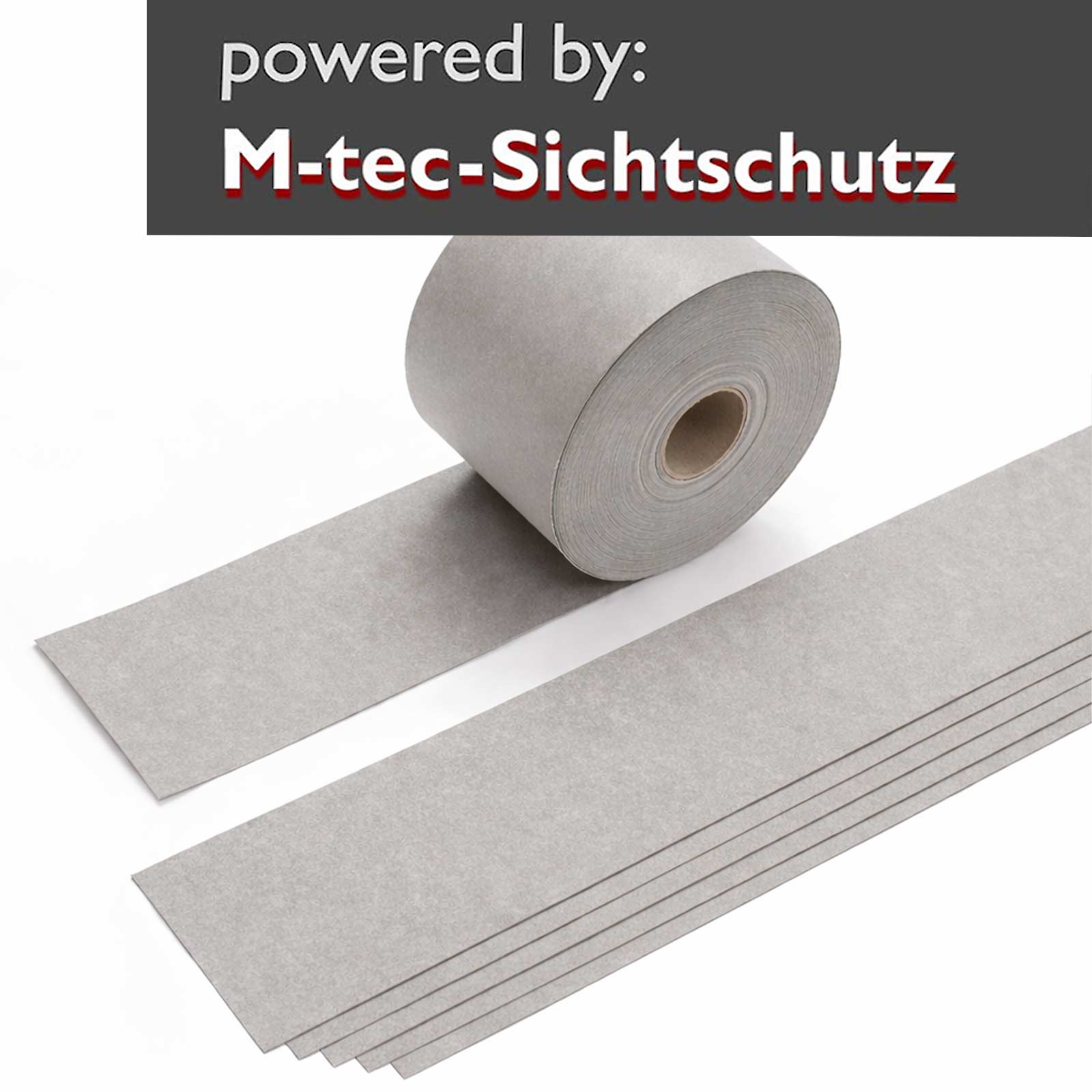 35lfm Rolle Steingrau PP Lederstruktur 