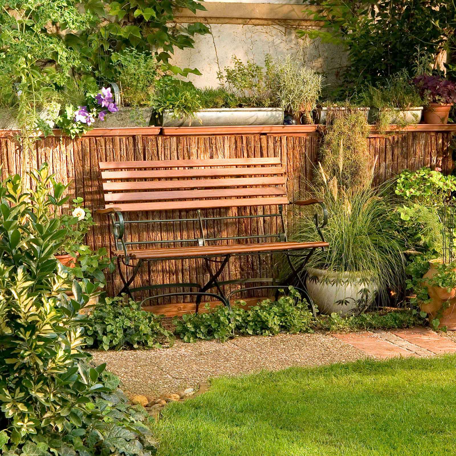 Rindenmatte Provence - im Garten NOOR Sichtschutz Rindenmatte H/B 0,90x 3,00m