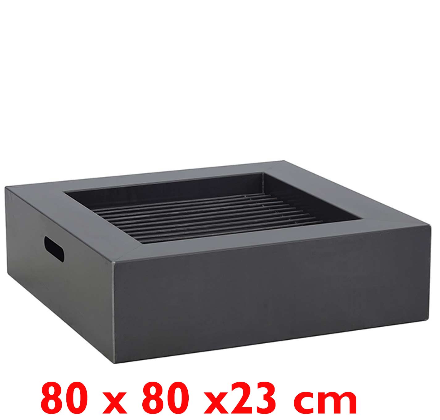 Feuerschalen  "C A P R I" quadratische Feuerstelle-80x80x23cm