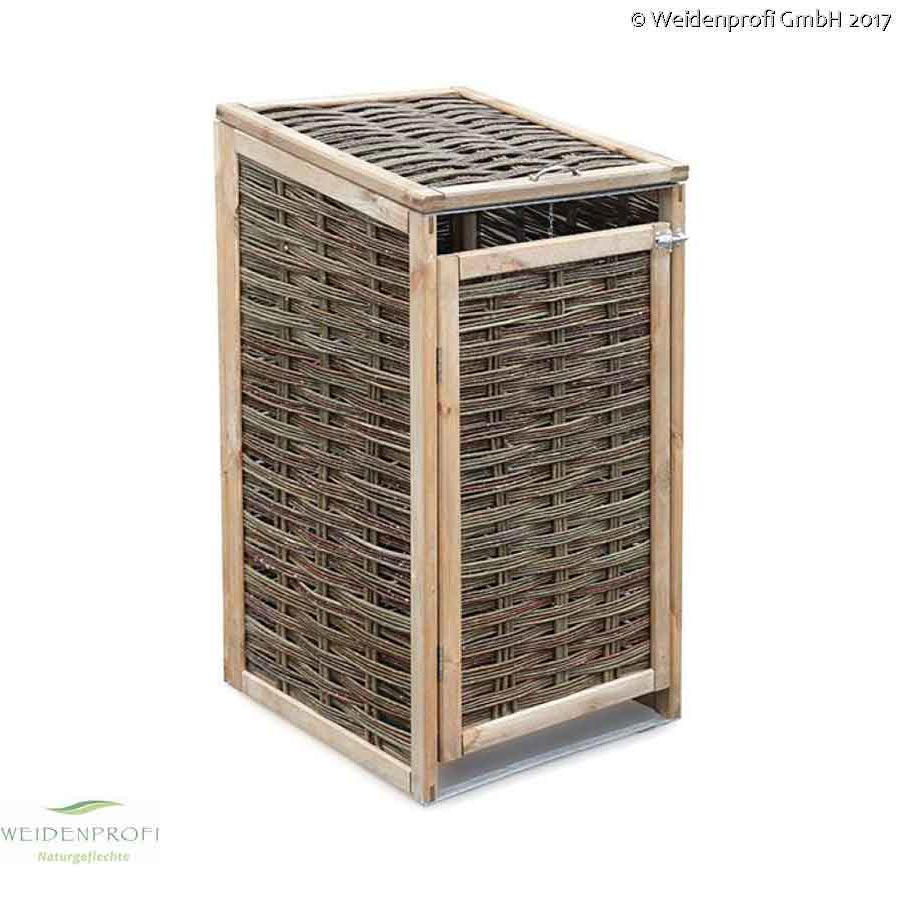 Weiden Mülltonnen Einhausung bis 240 Liter