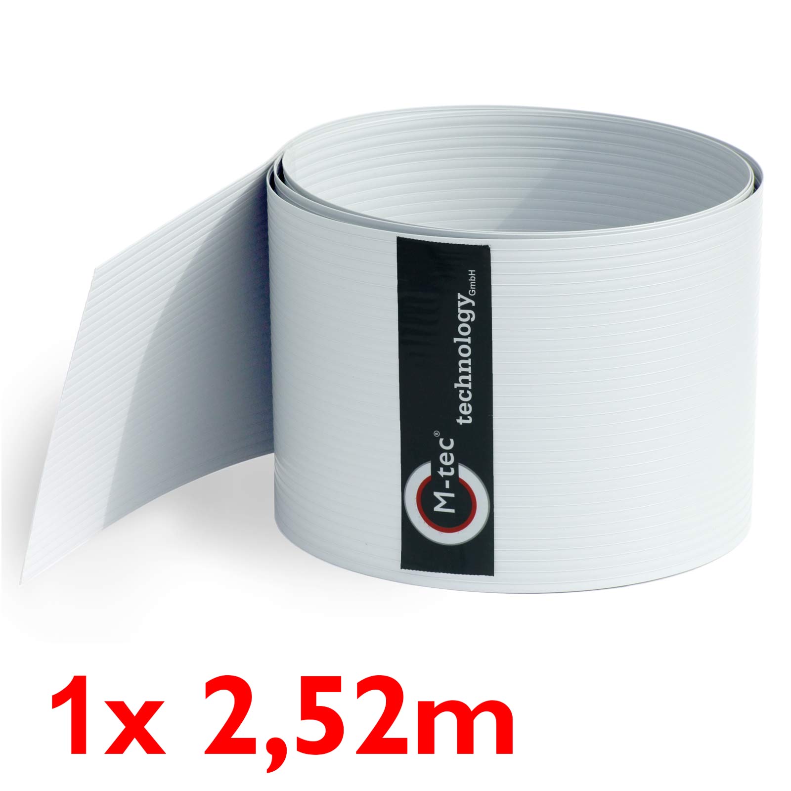 Sichtschutzstreifen Hart - PVC weiß | 19cm
