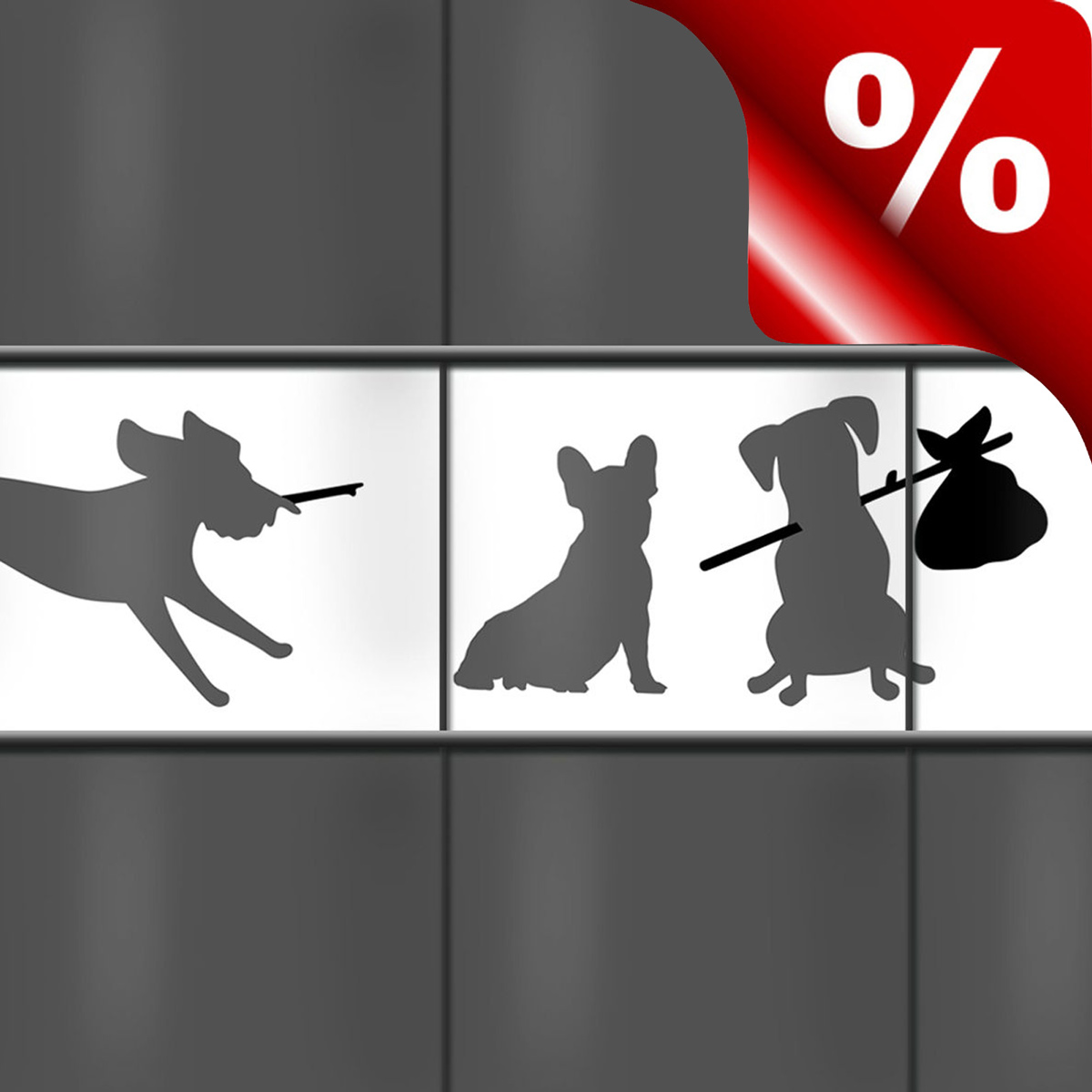 Kreativstreifen Hunde B-Ware 3er Pack 