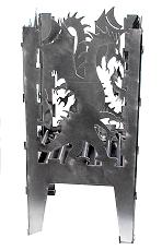 Feuerkorb - Fackel Motiv Dragon-36 x 37 x 75 cm
