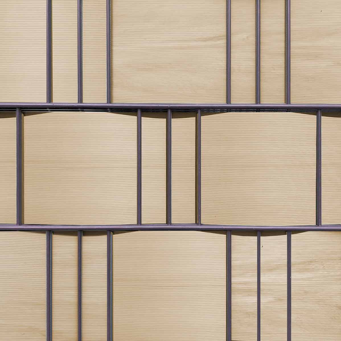 Hart-PVC Sichtschutzstreifen | Caramel Dekor