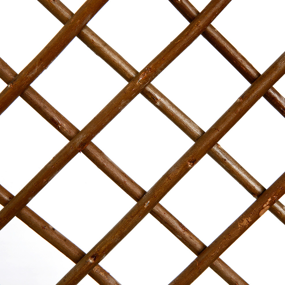 Spalier aus Weide als Rankhecke für Kletterpflanzen Spalier aus Weide zum Ausziehen