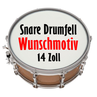 M-tec print® Snare Drum Fell  |  Wunschmotiv