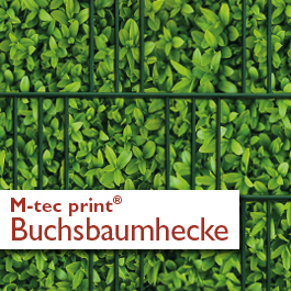 "M-tec print®" Weich-PVC - Buchsbaumhecke