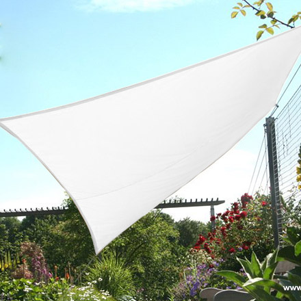 Vierecksonnensegel mit Regenschutz-weiß-2,5 x 3m