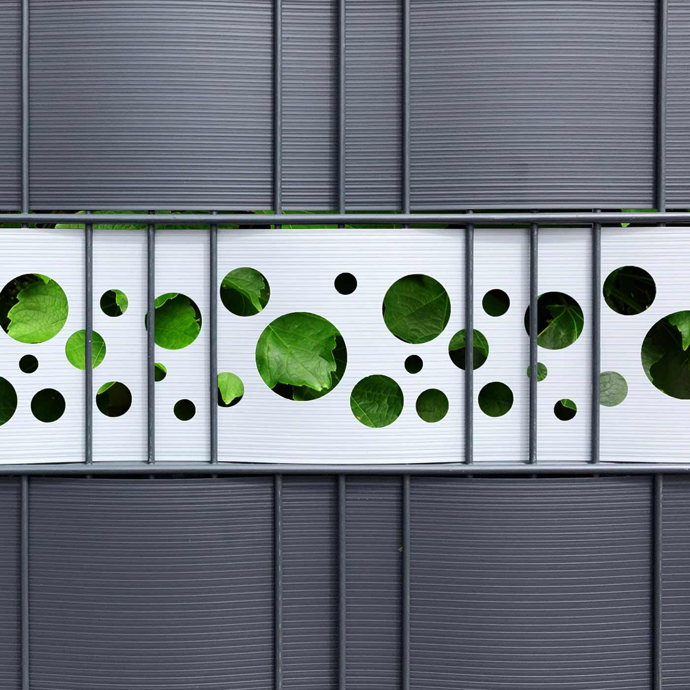 B-Ware Hart-PVC Dekor Streifen| Motiv Points | lichtgrau