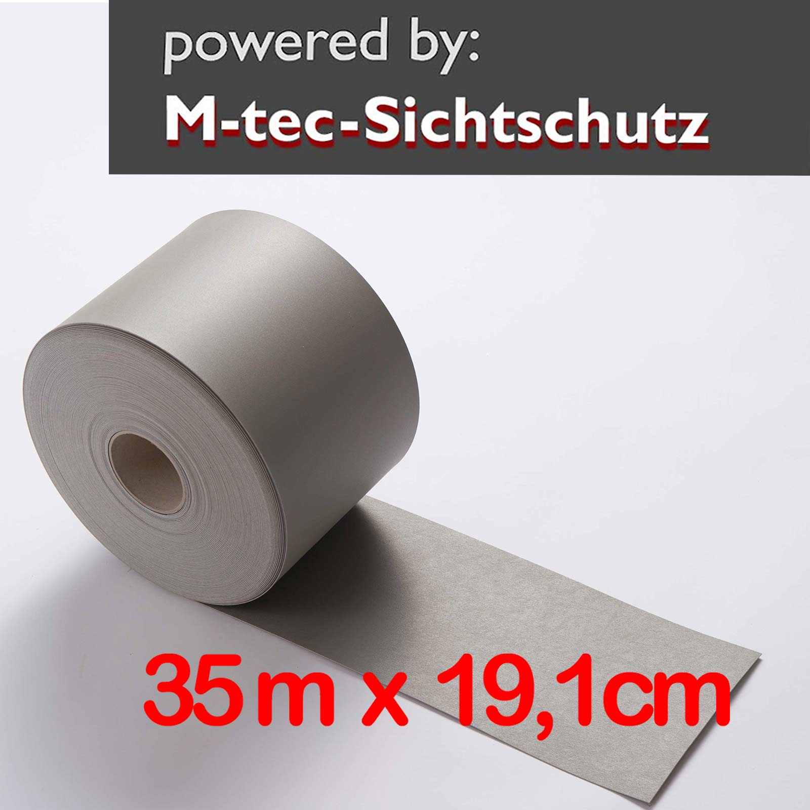 35lfm Rolle Steingrau PP Lederstruktur 