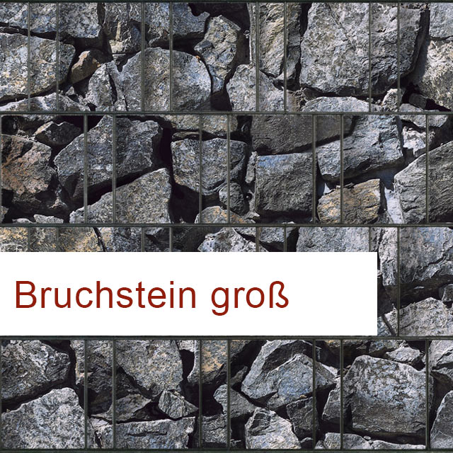 Sichtschutzstreifen  Bruchstein groß