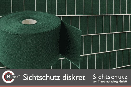 winddurchlässige Sichtschutzstreifen