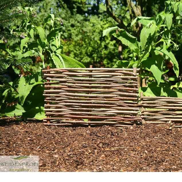 Haselnusszaun Beeteinfassungen-  B 0,60 x  H  0,20 