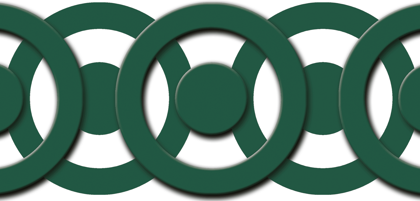 PVC Designdruck Zaunblende - Circle Point