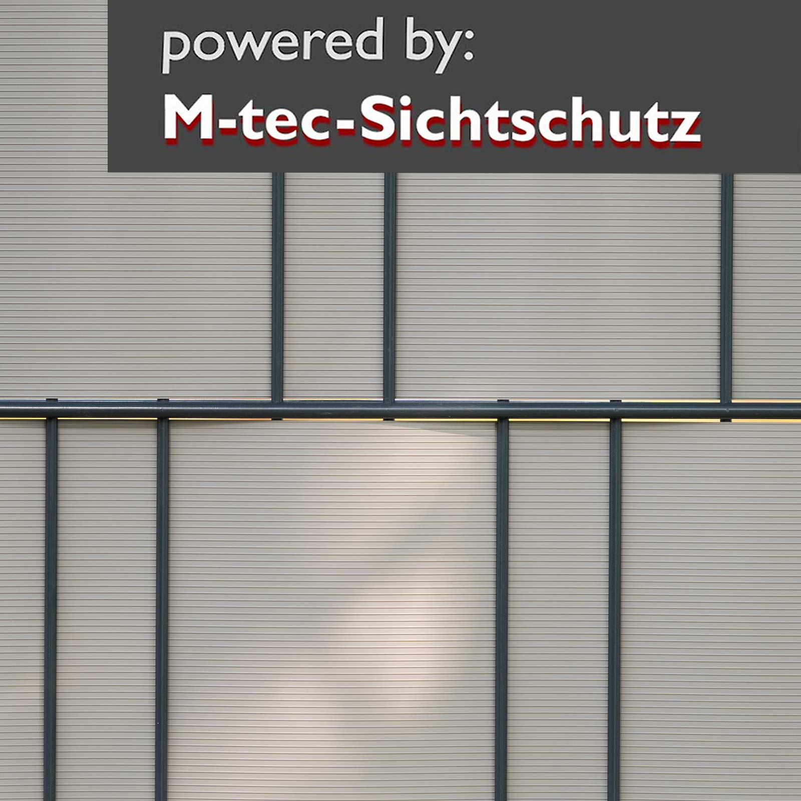 PP Sichtschutz Streifen 10er Pack Steingrau