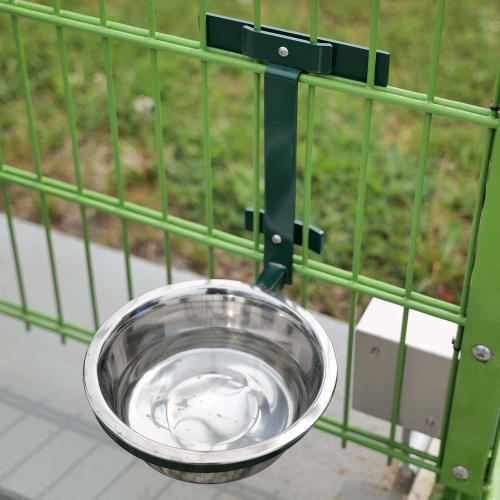Gittermattenzaun Halterung für Futternapf