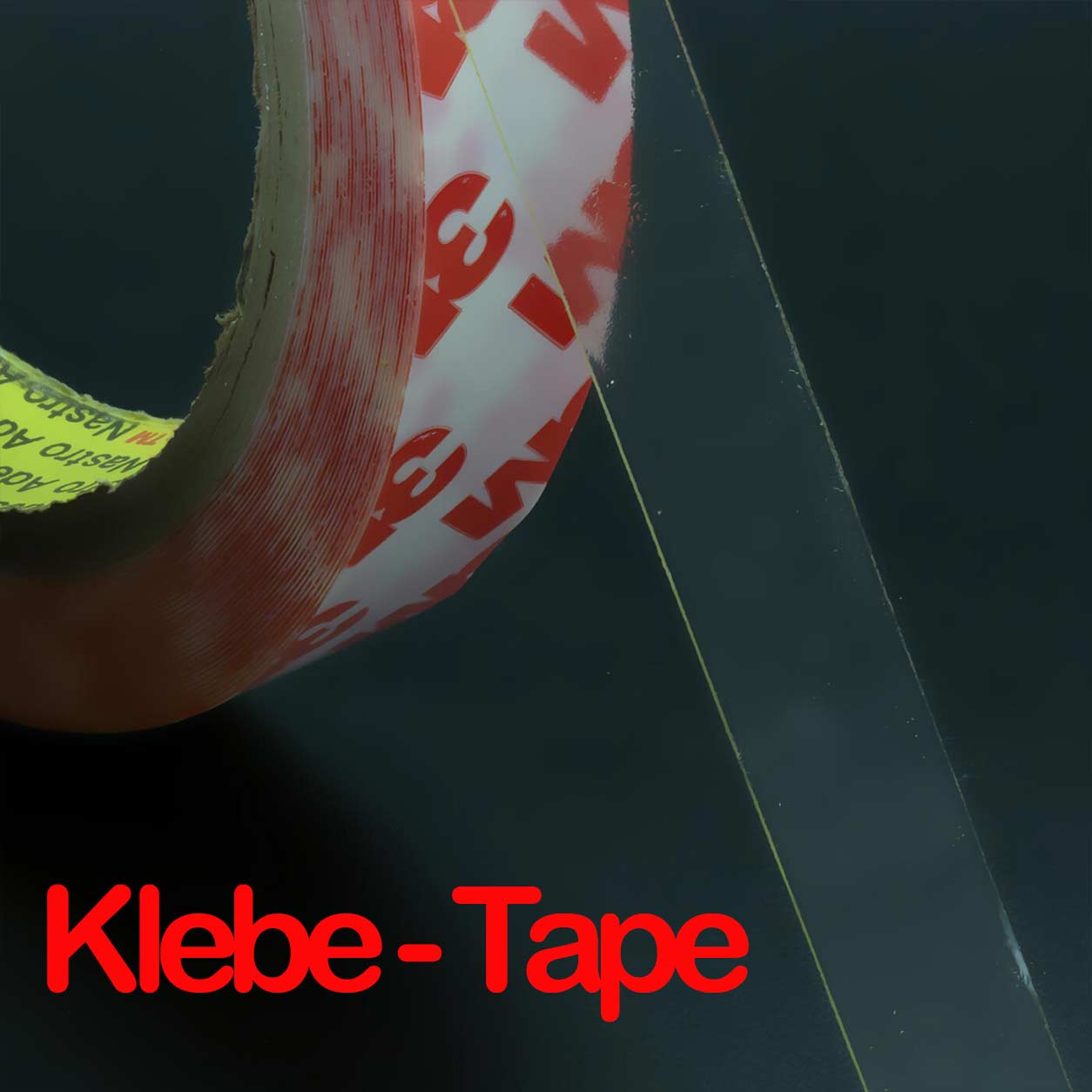  1a Rolle doppelseitiges Klebeband transparent 25mm
