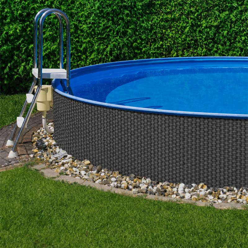 Polyrattan Pool Umrandungen auf Maß Zugeschnitten