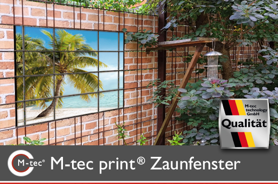 Zaunfenster Sichtschutzposter