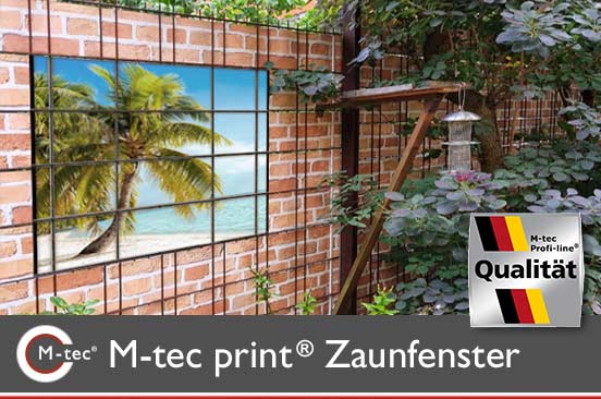 Zaunfenster Sichtschutzposter